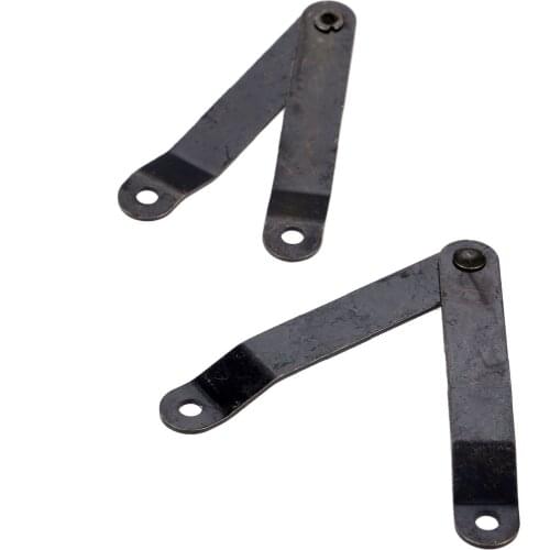 2Pcs Antique Bronze Lid Support Hinges Stay Jewelry Chest Wooden Box Furniture Cabinet Door Cupboard Hinges Lid Stays 65*10mm