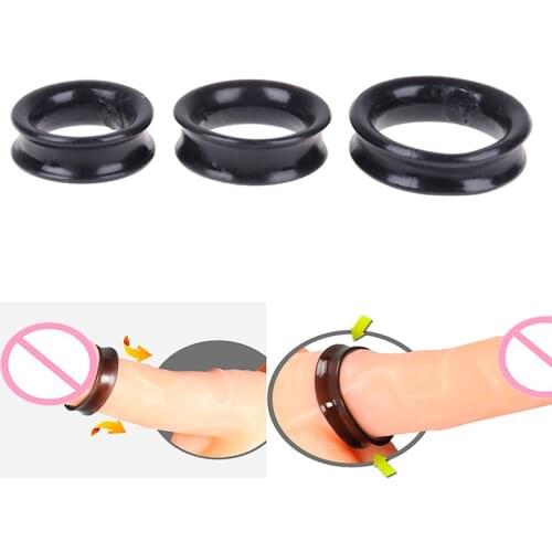 3PCS Silicone Delay Ejaculation Penis Ring Cock Rings sex toys for men Lock Cockring Sex toys Sex shop Cock chastity cage