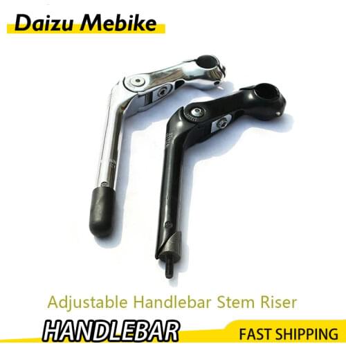 Adjustable Angle Bicycle 25.4mm Handlebar Stem Riser Aluminum Alloy Front Fork Stem Adapter 25.4/22.2mm 180mm Bike Accessories