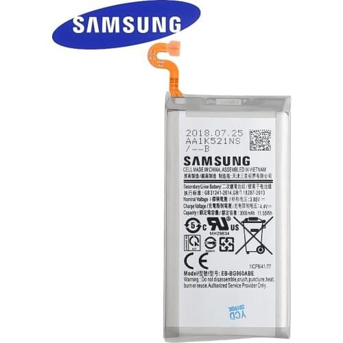 Samsung Original Replacement Phone Battery For Galaxy S9 G9600 SM-G960F SM-G960 G960F G960 EB-BG960ABE Phone Battery 3000mAh