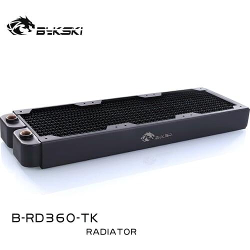 Bykski B-RD360-TK 360mm 3 x 12cm Double Row Copper Radiator Water Cooling 38mm