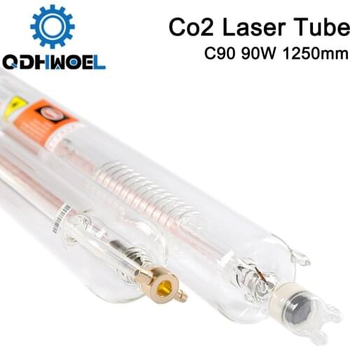 QDHWOEL SPT C90 1250MM 90W Co2 Laser Tube for CO2 Laser Engraving Cutting Machine