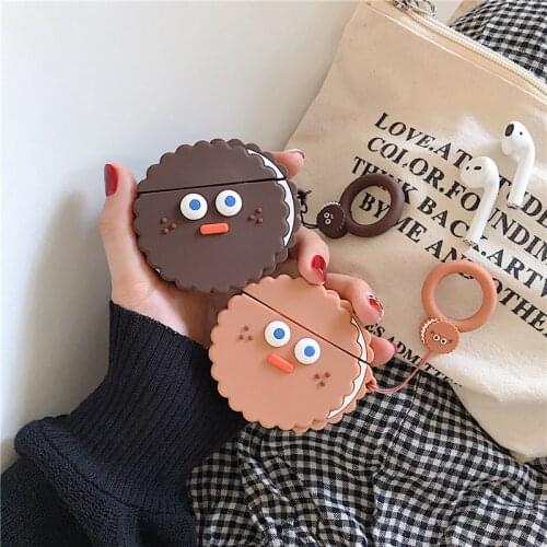 Sandwich biscuits For AirPods 1 2 earphone case AirPods Pro Case Cute cartoon headphone Cover Protect Wireless Headset cover