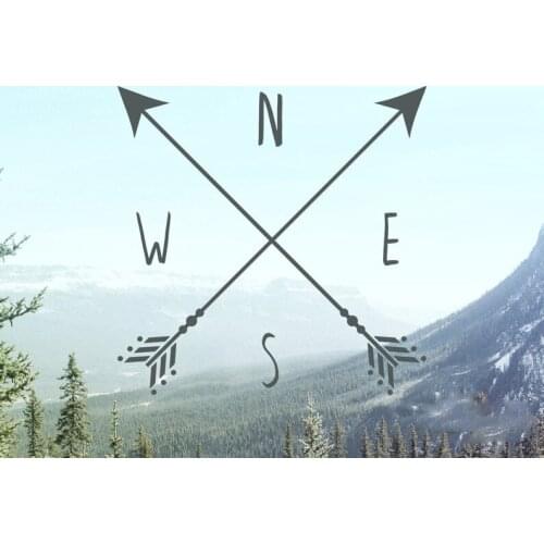 Cute Compass Car Sticker Cover Scratches Cartoon Stickers for car Window Decal For Motorcycle Decoration