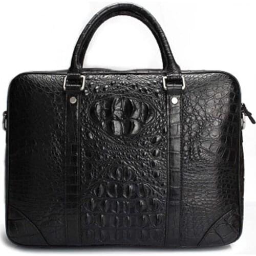 Yuanhui new Siam crocodile men handbag male business fashion male briefcase Single shoulder bag men briefcase