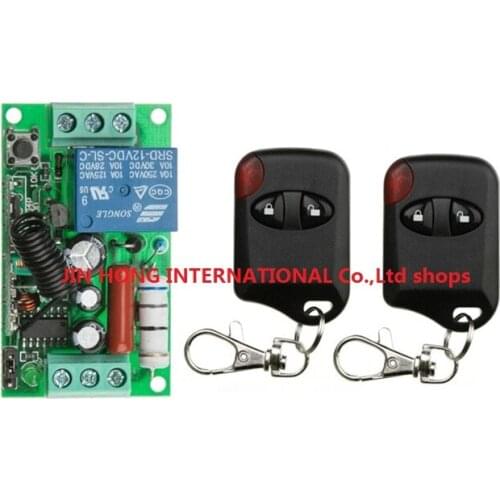 New 220V 1channel latching relay With learnng button wireless remote switch control automation for doors @ cat eye Transmitter