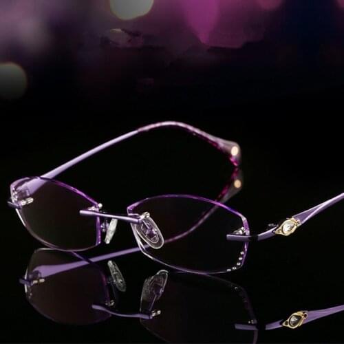 Rimless Glasses Prescription Glasses frame Womens Optical glasses Myopia Hyperopia Progressive prescription 13