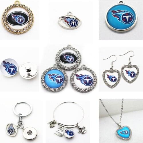 Football Tennessee Titan Dangle Charms Titan Mix Style DIY Pendant Bracelet Necklace Earrings Jewelry Making Accessories