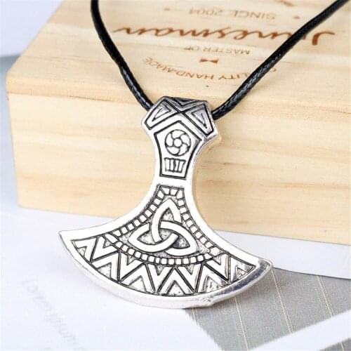 Viking Ax Valknut Odin 's Symbol Of Amulet Pendant Necklace Axe Pendant Legendary Viking Runes Pendant VikingNordic Talisman