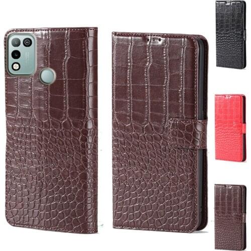 Luxury Crocodile design Flip Leather Wallet Phone Case For Infinix Hot 10 Play Phone cover card slot