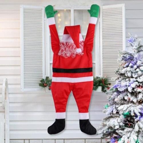 85LB Christmas Decoration Ornaments Flannel Santa Claus Mini Decorative Costume Clothes Home Shopping Mall Hotel Coffee Shop