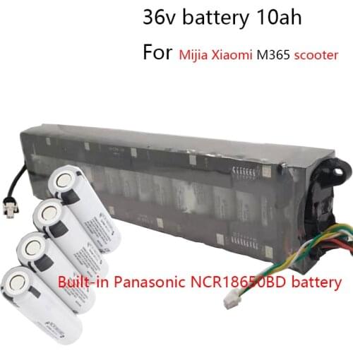36v 10ah Battery ,15a BMS with Communication, with Tail Light, for Mijia Xiaomi M365 Scooter Battery Pack, Actual , Capacity