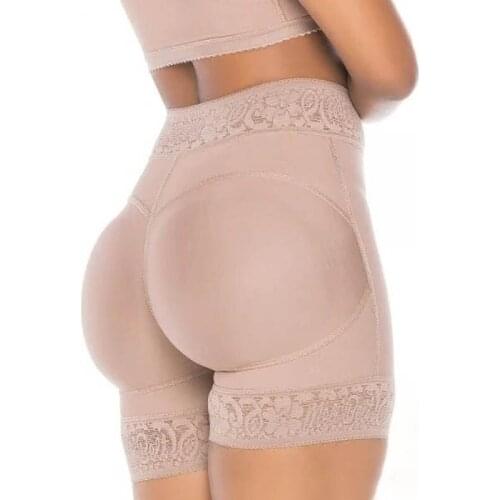 High Waist Women Skims Butt Lifter Hip Enhancer Pads Underwear Lace Padded Control Panties Slimming Sweat Shorts