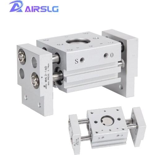 SMC Type MHL2 Pneumatic Gripper Wide Type Air Gripper Parallel Cylinder Double Acting MHL2-20D MHL2-20D1 -20D2 aluminium Clamps