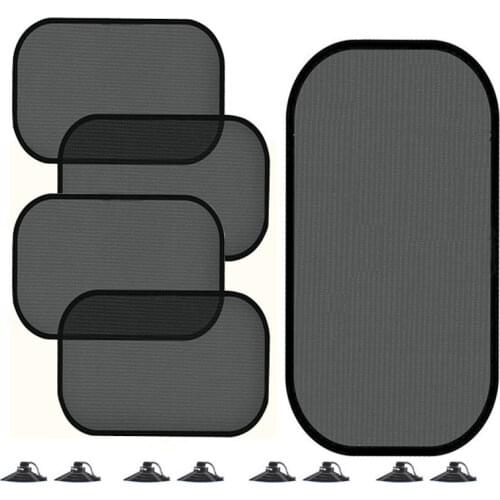 2/5 pcs UV Car Window Suction Cup Sun Shade Cover Block for Kids Car Back Side Window Shade Cover Visor Shield Screen
