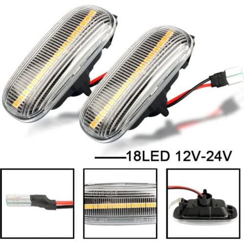 2Pcs/Set Led Dynamic Side Marker Turn Signal Light Sequential Blinker Light For Audi A3 S3 8P A8 D2 TT 8N Car Accessories