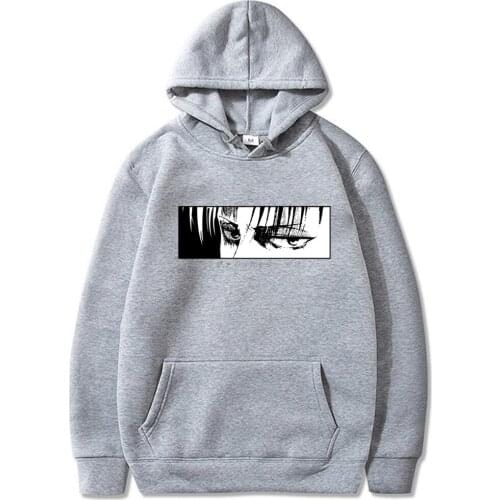 Anime Attacking Giant Hoodies Winter Unisex Harajuku Selling Sweatshirts Pullovers Hiphop Style Thick Print Cartoons Oversized