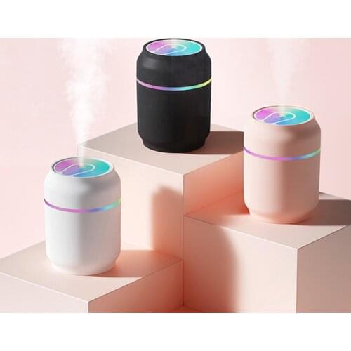 Humidifier USB Cans Air Diffuser Electronic Colorful Night Light Spray Purifier Car Home Bedroom Car Decoration Air Freshene