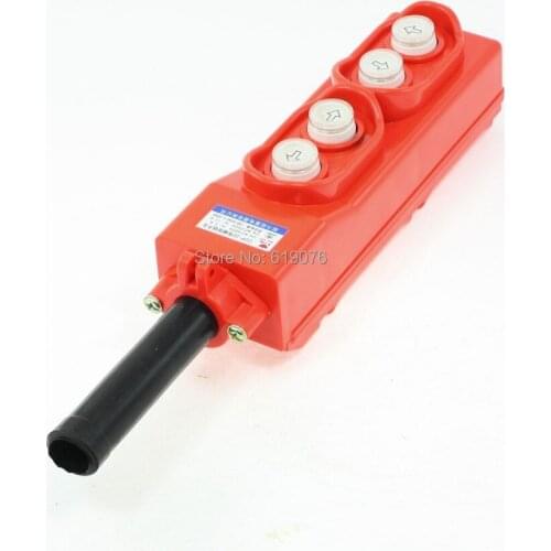 Rainproof 4 Way Hoist Pendant Control Station Push Button Switch COP-22