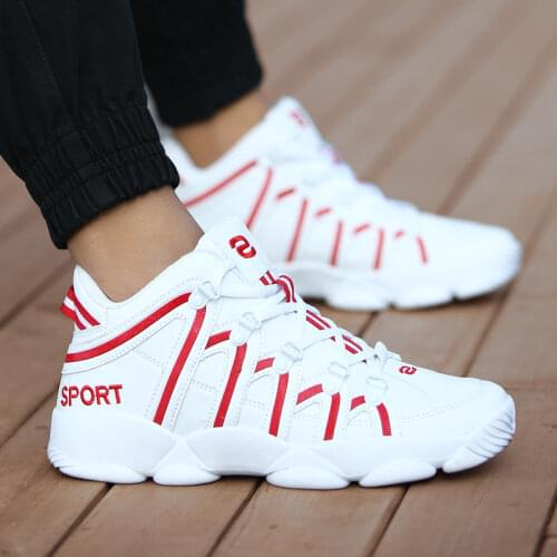 High-top Mens Sneakers Heighten Fashion Men Casual Shoes Autumn 2020 New Plus Size White Sneakers Damping Tennis Shoes