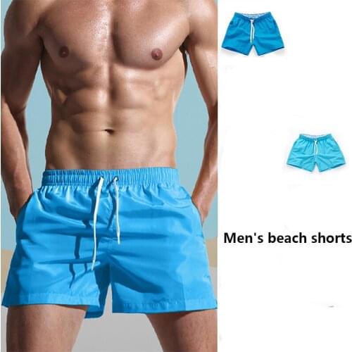 Hot Sale Summer Beach Shorts Men Swimming Pocket Quick Dry Swim Trunks Workout Running Motion Shorts S-XXXL Plus Size