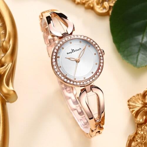 Reloj Mujer Small Dial Watch Women Bracelet Wristwatch Rose Gold Rhinestone Fashion Simple Ladies Watch Silver Relogio Feminino