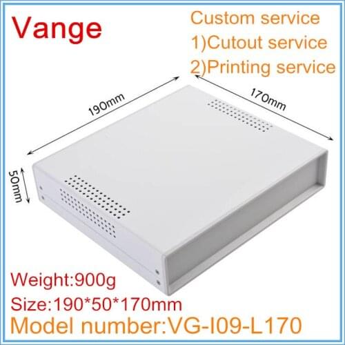 1pcs/lot sheet metal equipment housing shell Iron material enclosures box plastic panels 190*50*170mm for battery outlet box