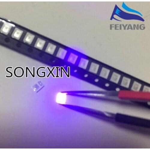 1000pcs SAMIORE ROBOT 3528 2835 Purple SMD LED 2835 UV LED 3V 395-400nm LED beads