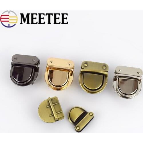 2pcs 31x37mm 25x25mm Metal Twist Locks Bag Handbag Closure Snap Purse Turn Lock Clasp Accessories DIY Leather Craft BF137