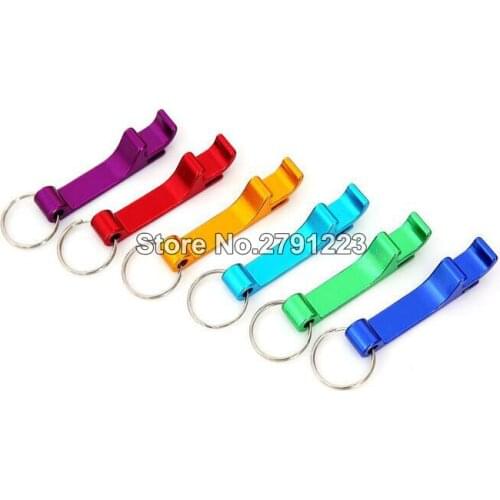 200pcs/lot promotion customed printed logo gift Metal aluminum alloy bottle opener metal keychain laser LOGO