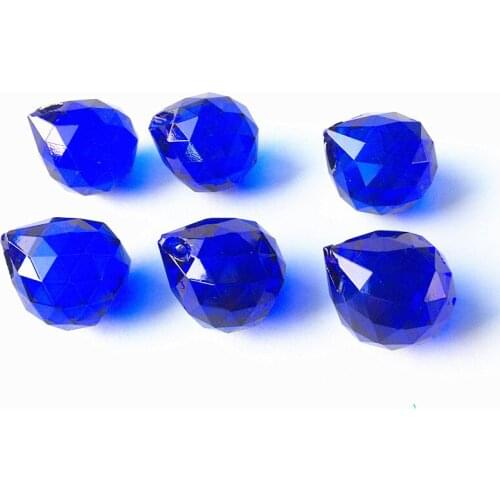 260pcs/lot Top Quality Sapphire Color 20mm Crystal Faceted Ball For Home Curtain Decoration/ Chandelier/ Wedding Event And Party