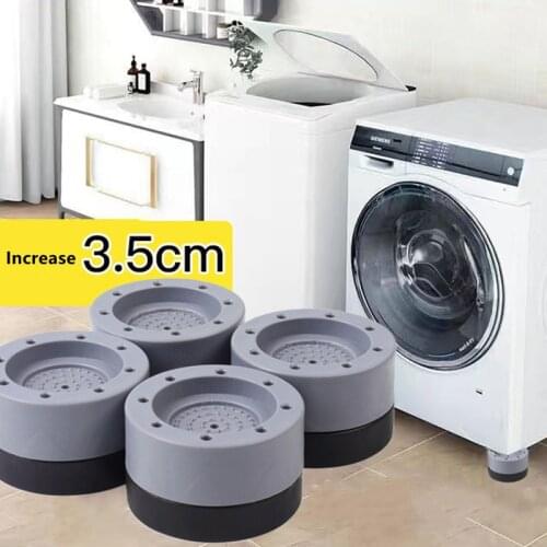 4Pcs Anti Vibration Pads Washing Machine Rubber Feet Mat Anti-vibration Pad Universal Noise-reducing Furniture Lifting Foot Base