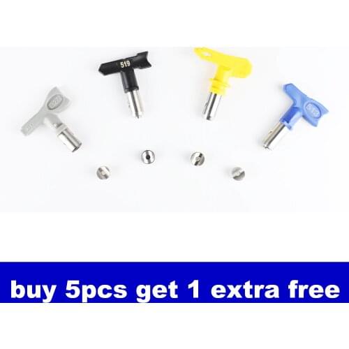 5 Pieces Reversible Airless Sprayer Tip Airless Paint Spray Guns and Airless Sprayer Spraying Machine Parts for Homes Buildings