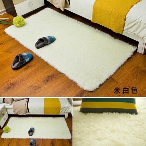 50*80/120CM Soft Big Carpets for Bedroom strip Bedside/strip/non-slip White/brown/green/pink/gray