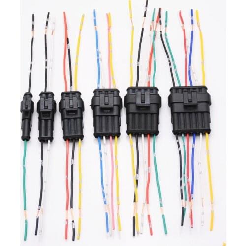 Automotive Waterproof Connector Connector1P2P3P4P5P6P Wire Butt Terminal Harness 6 Wire Butt Plug