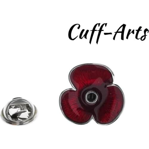 Lapel Pin Red Poppy Lapel Pin Badge Fashion Brooches Novelty Pin Jewelry By Cuffarts P10426