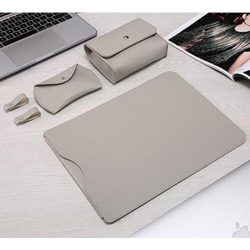 PU Leather Laptop Sleeve Bag For Macbook Air 13 Case 11 12 15 Touch Bar Notebook For Xiaomi Mi 13.3 15.6 Surface Pro 4 5 6 Cover