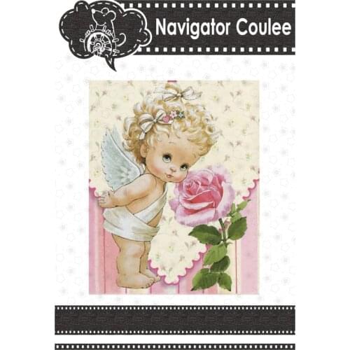 Cutting mold 2021 Angel Doll Wings Roses Die to Scrapbook Creative Embossing Craft Cutting Photo Album Die Cutting Die