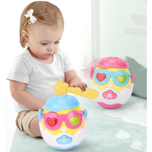 Tumbler Infant Boy Girl Early Childhood Educational Toys Baby Teether Molar Bell Children Toys Birthday Christmas New Year Gift