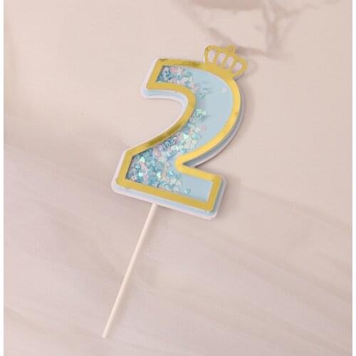 1pc Cute Rainbow Clouds Crown 1 2 Happy Birthday Cake Topper for Party Decor Baking Supplies Baby Shower Dessert