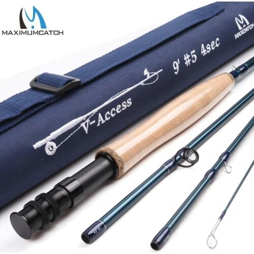 Maximumcatch 3/4/5/6/7/8/9/10/12 Fly Fishing Rod Fly Fishing Rod Fast Action With Cordura Tube Carbon Fly Rod