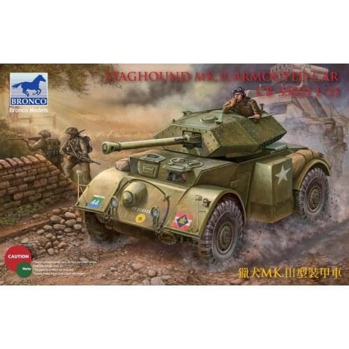 BRONCO CB35021 1/35 Staghound MK.III Armored Car - Scale Model Kit