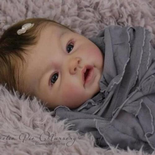 Reborn doll kit Adeline by Ping Lau limited edidtion lifelike soft silicone vinyl real gentle touch unpainted doll parts