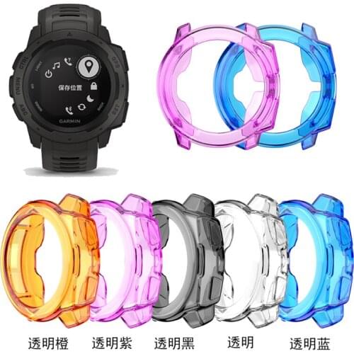 Newest Replacement Frame Bracelet Cases Shell for Garmin Instinct Smartwatch Cover TPU Screen Protector Case Watch Frame