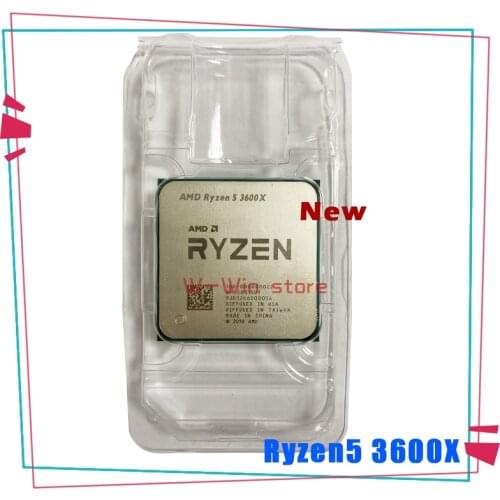 New AMD Ryzen 5 3600X R5 3600X 3.8 GHz Six-Core Twelve-Thread CPU Processor 7NM 95W L3=32M 100-000000022 Socket AM4 no fan