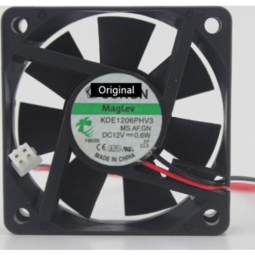 Original 100% working ForSunon KDE1206PHV3 DC 12V 0.6W 6cm 6015 60*60*15MM silent Cooling fan
