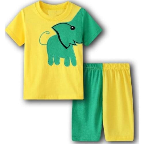 Boys Pajamas Pyjama Kids Girls Christmas Pajama Sets Toddler Sleepwear Children Pirate Nightwear Child Short Sleeve Summer Pjs