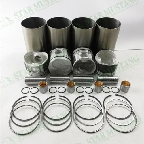 D4BB Engine Piston 23410-42701 Liner 21131-42001 Kit Overhaul Repair Engine Spare Parts (For One Engine)