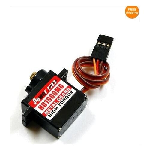 PowerHD 13g/1.5kg-cm/ .08 sec Metal Gear Micro Servo HD-1900MG Power HD