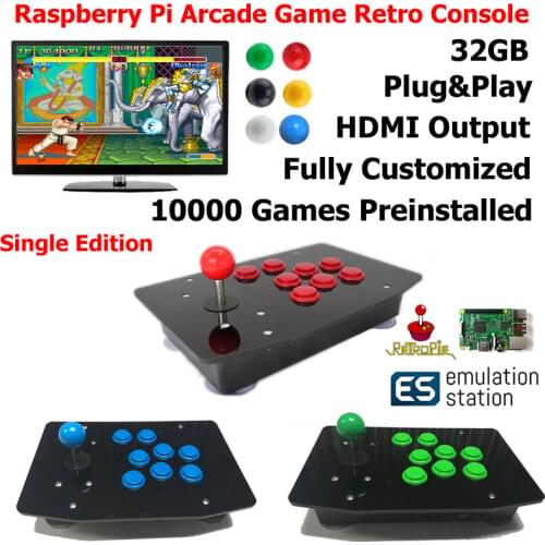 Raspberry Pi 3 Model B Arcade Game Retro Console Single Edition G3B02